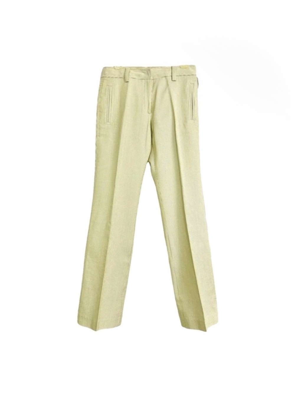 Liliu New Straight Leg Cotton Striped Trousers